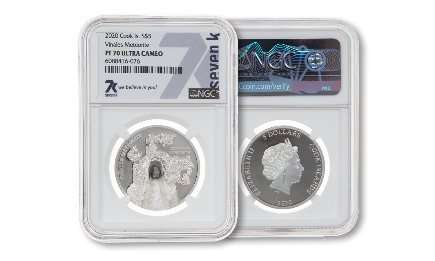 Vinales Meteorite PF70 1 oz Silver Coin 2020