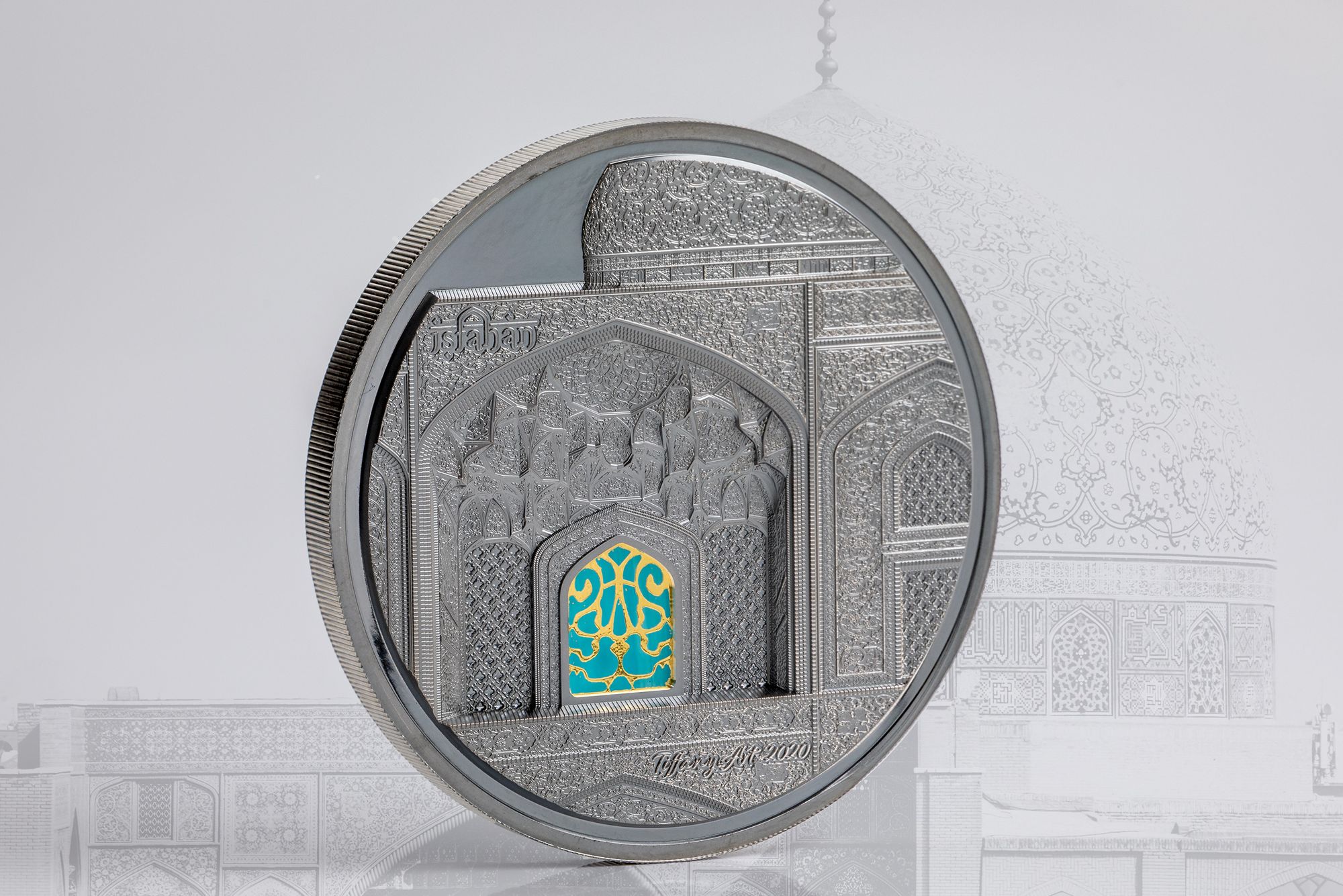 2020 Tiffany Art Isfahan 5oz Silver Black Proof Coin