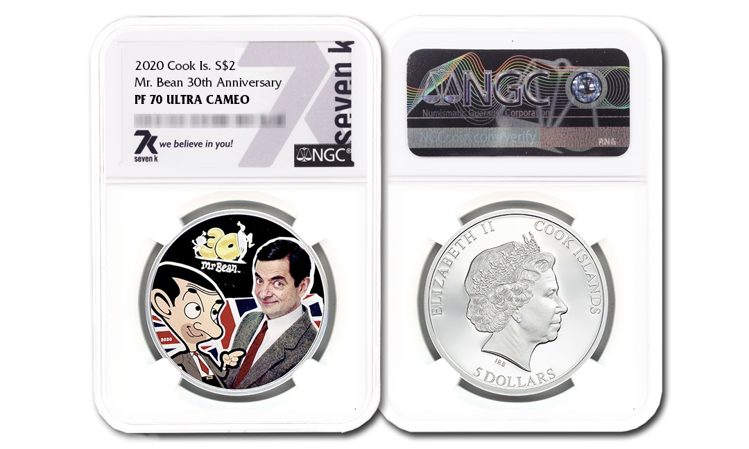 2020 Mr. Bean 30th Anniversary 1oz Silver Coin PF70