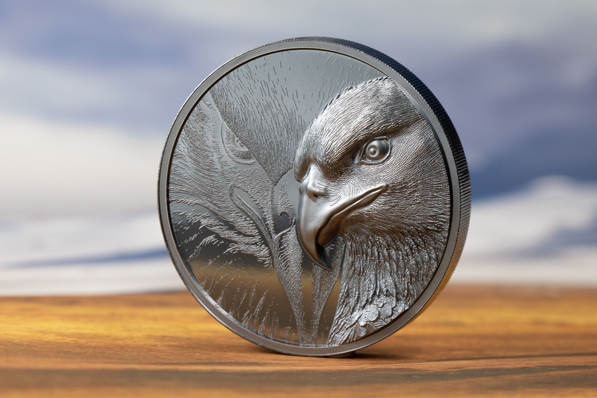 Majestic Eagle Black Proof 2 oz Silver Coin 2020