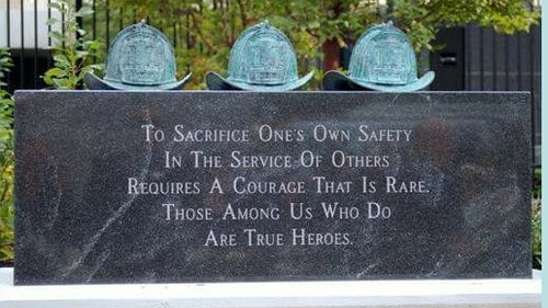 meridian plaza firefighter monument