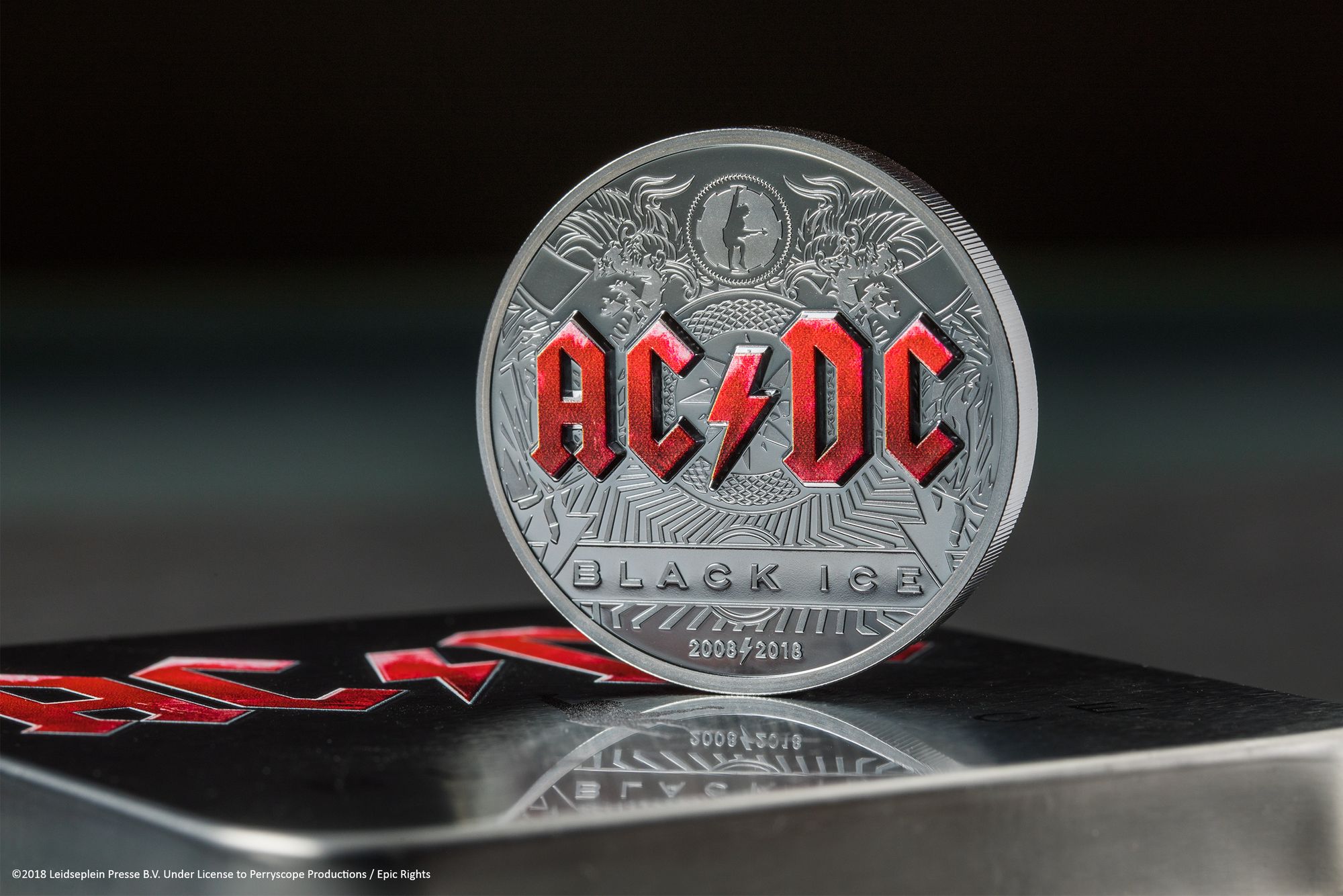 2018 AC/DC Black Ice 2oz Silver Coin