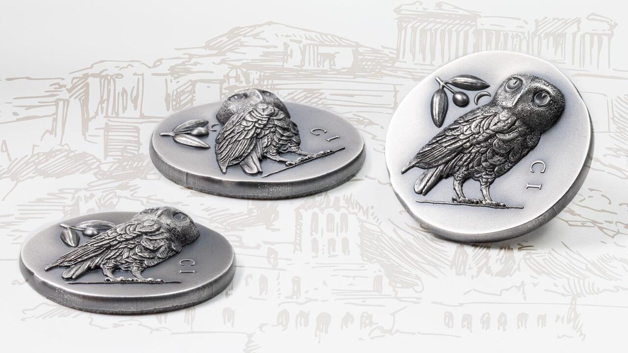 2021 Athena Owl 1oz Silver Coin