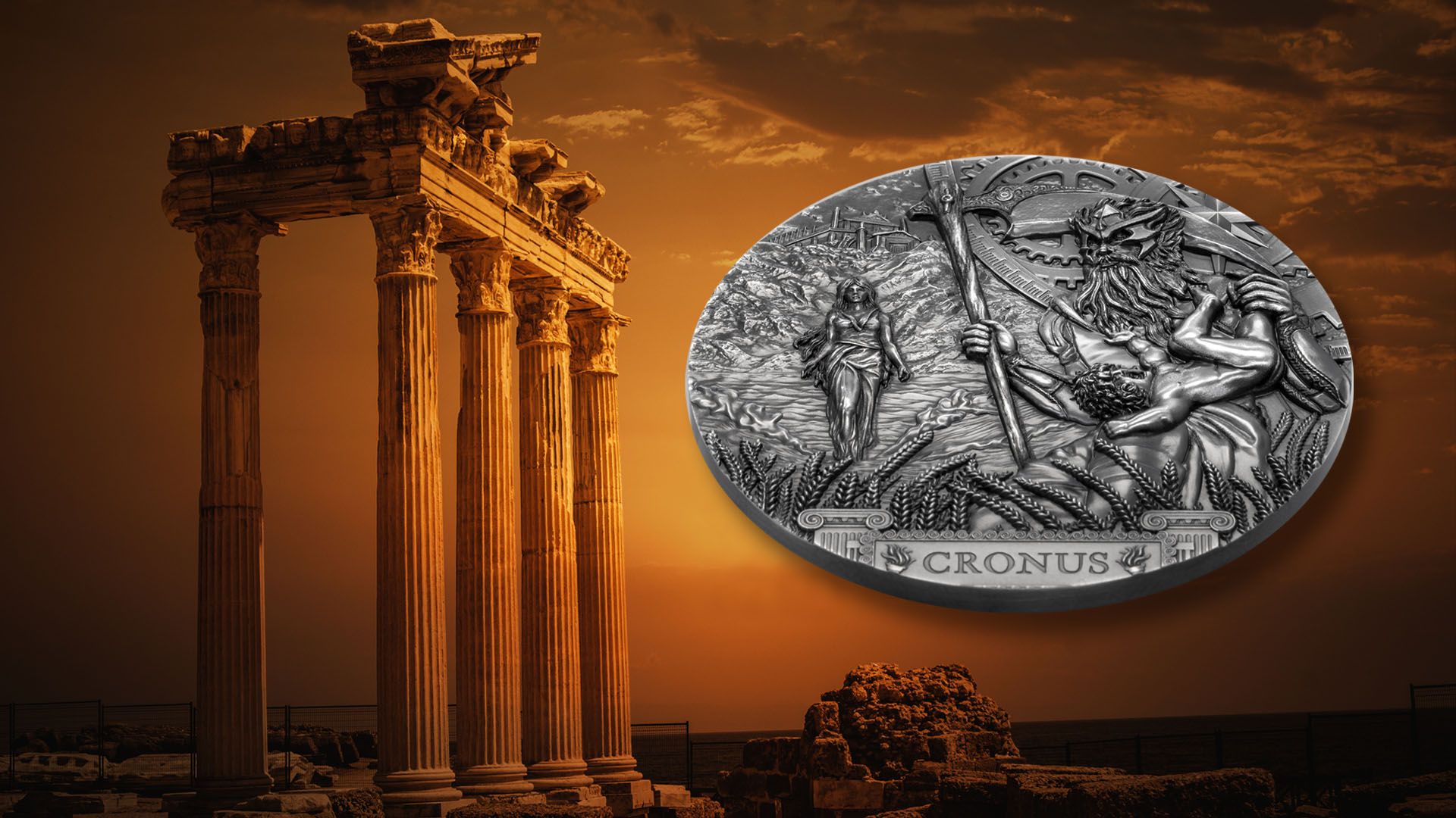 2021 Titan Cronus 3oz Silver Coin