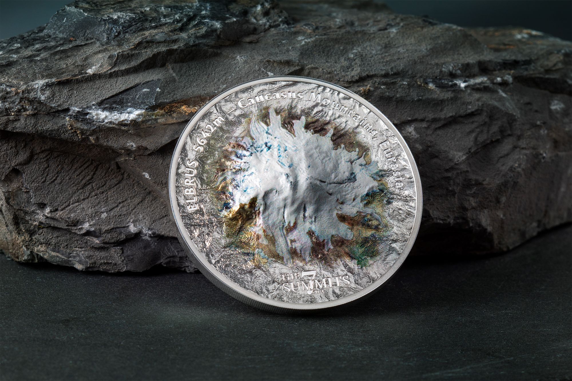 2021 The 7 Summits Elbrus 5oz Silver Coin