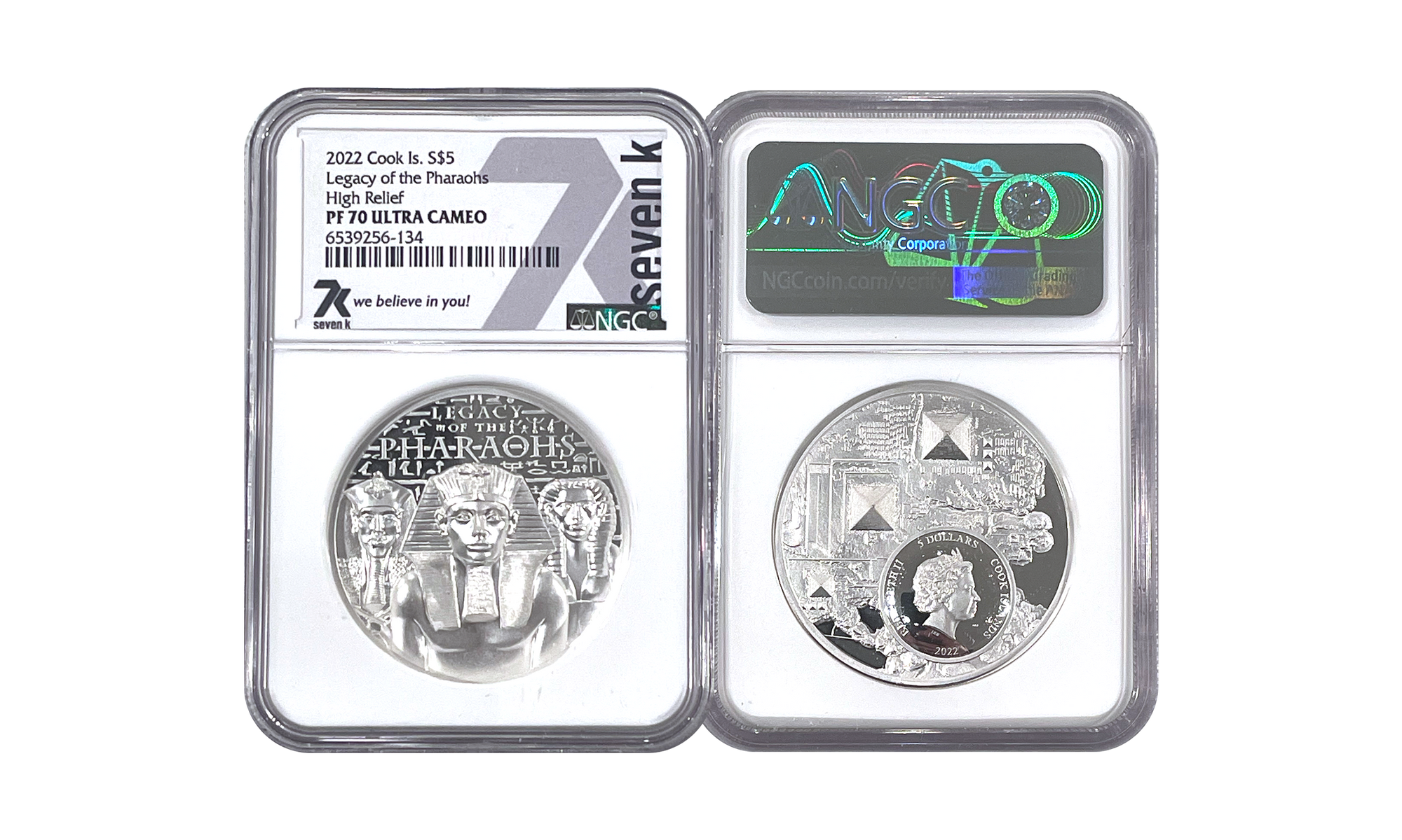 2022 Legacy of the Pharaohs 1oz Silver Coin PF70