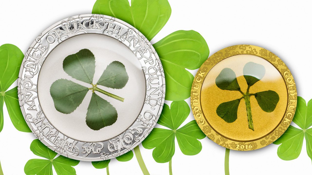 Four Leaf Clovers Ounce of Luck Coins 2016