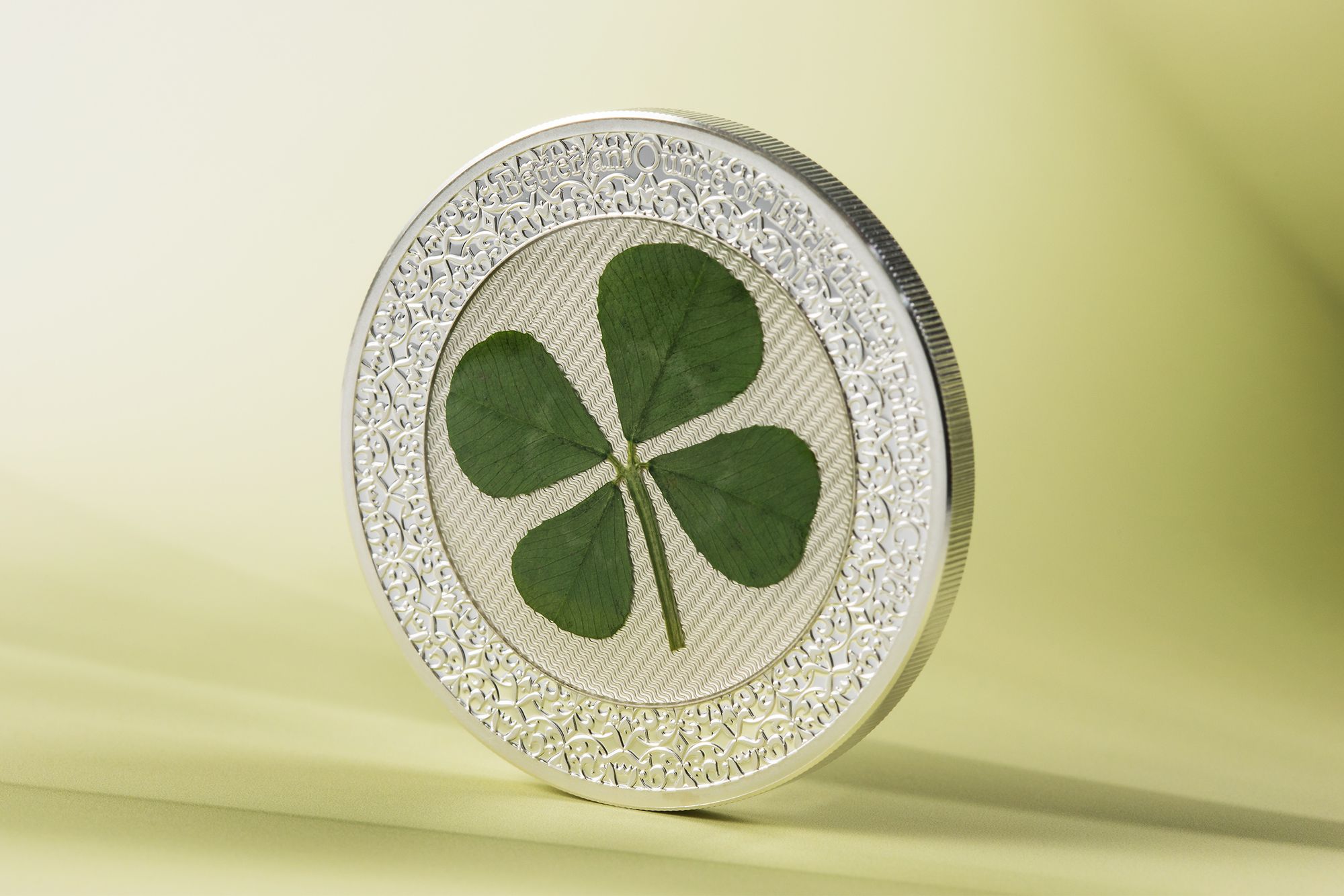 Four Leaf Clover Ounce of Luck 2019 1oz Silver Coin