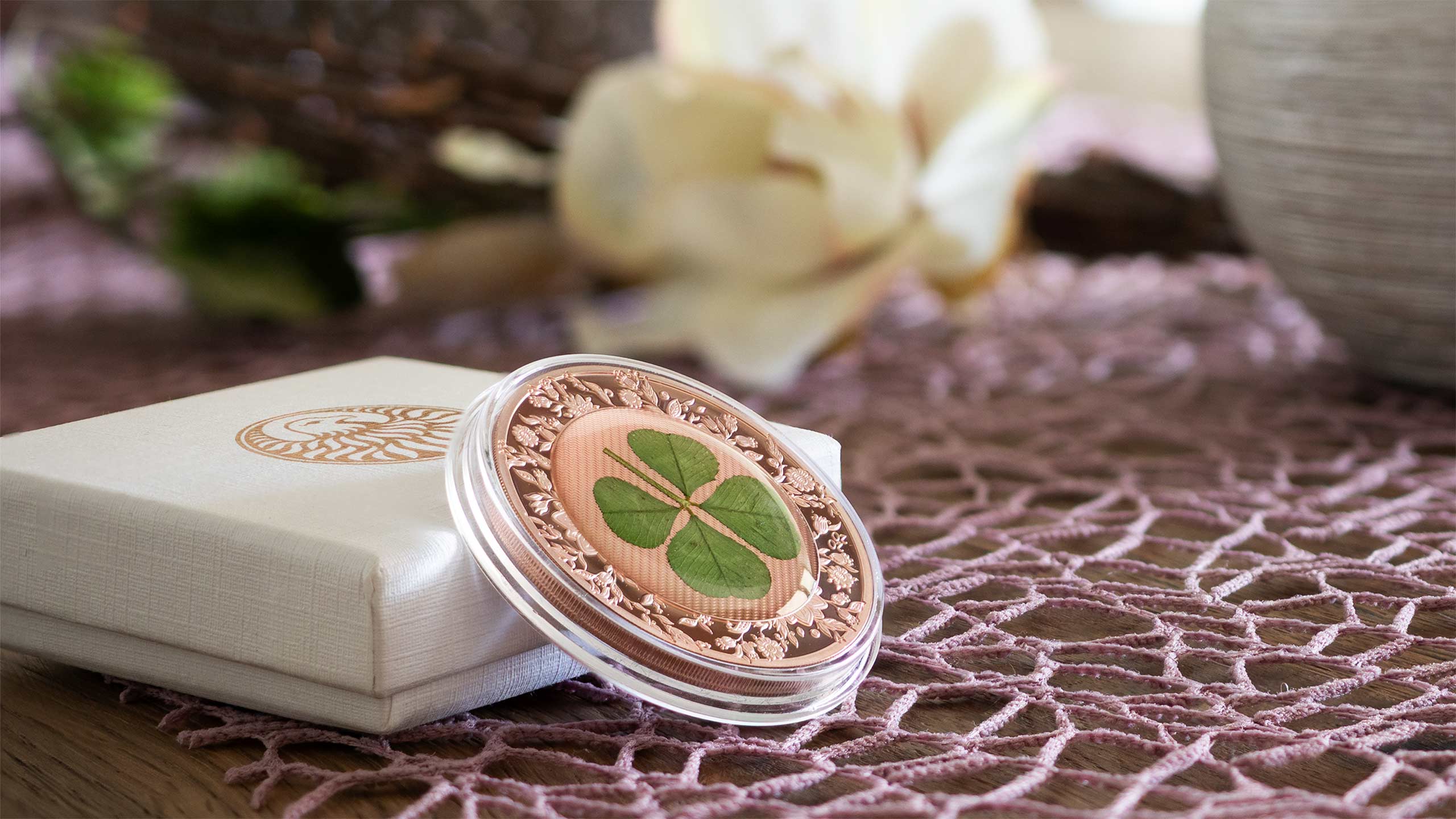 Four Leaf Clovers Ounce of Luck 2020 1oz Silver Coin