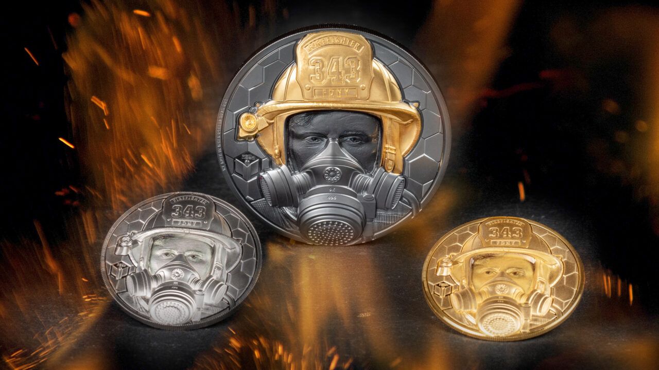 2021 Real Heroes Firefighter Gold and Platinum Coins