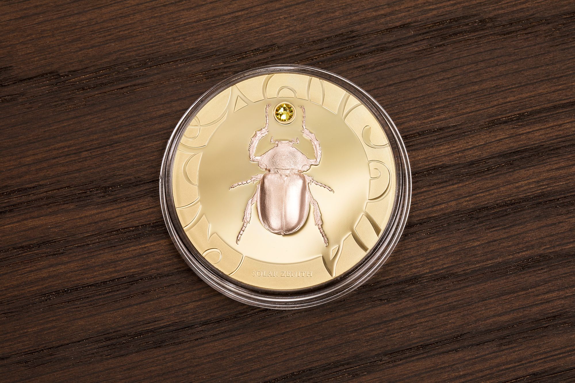 2017 Scarab Selection 3 Solar Zenith 1oz Rose Gold and Gilded Silver Coin