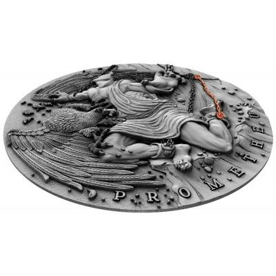 2019 Ancient Myths Prometheus 2oz Silver Coin