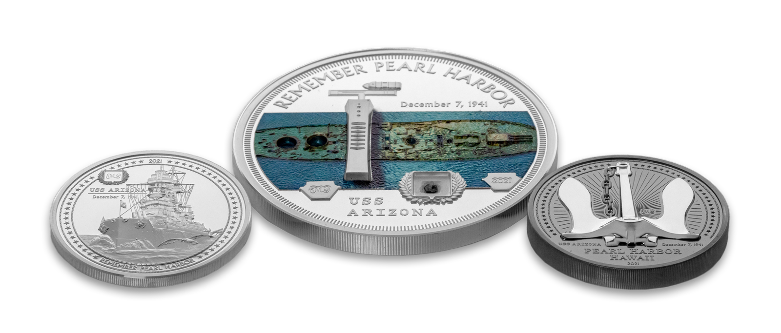 Miles Standish Designed USS Arizona Coin Collection