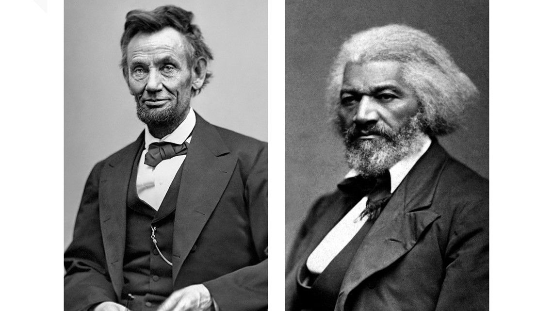 Pictures of Abraham Lincoln and Frederick Douglass