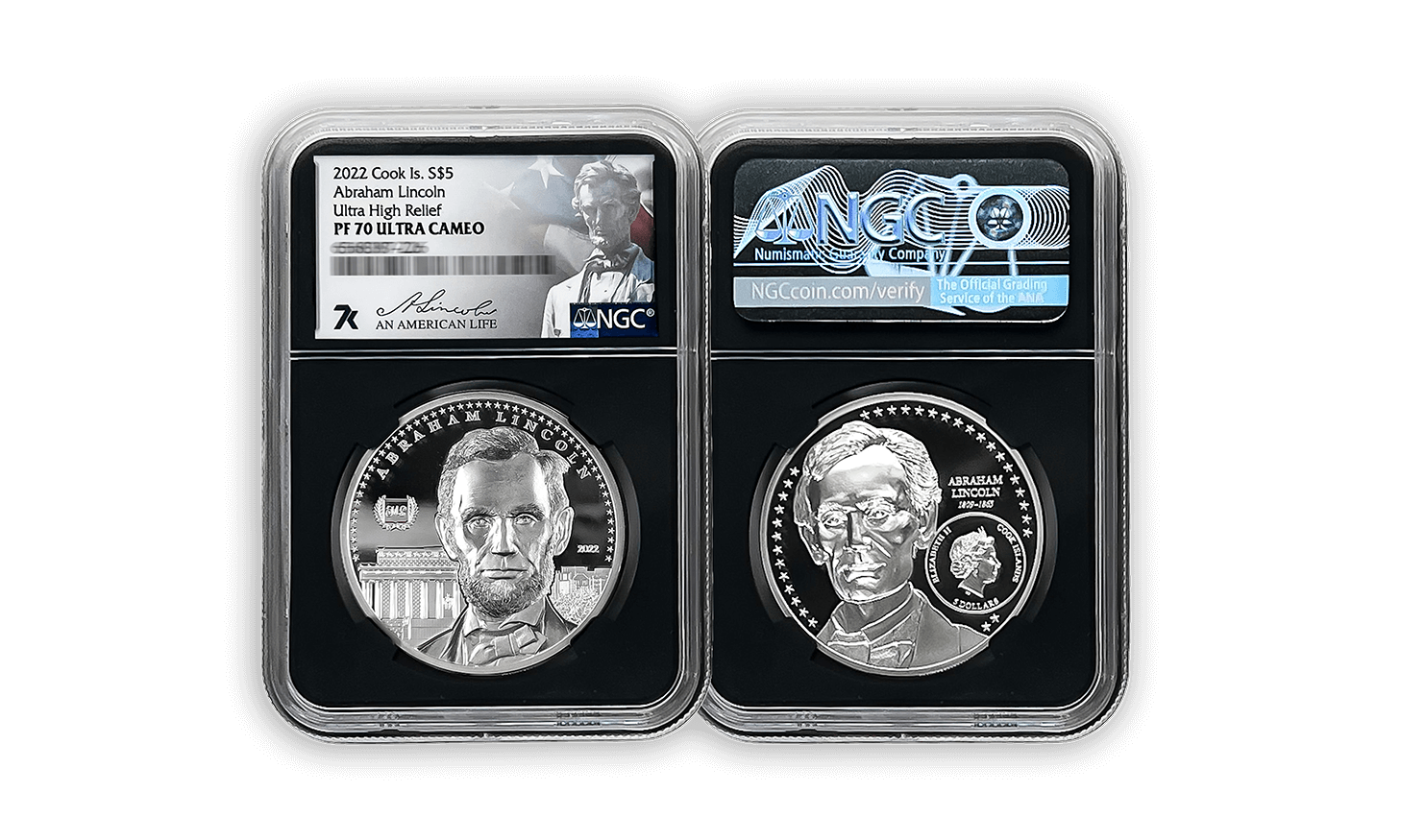 2022 An American Life Abraham Lincoln 1oz Silver Coin PF70