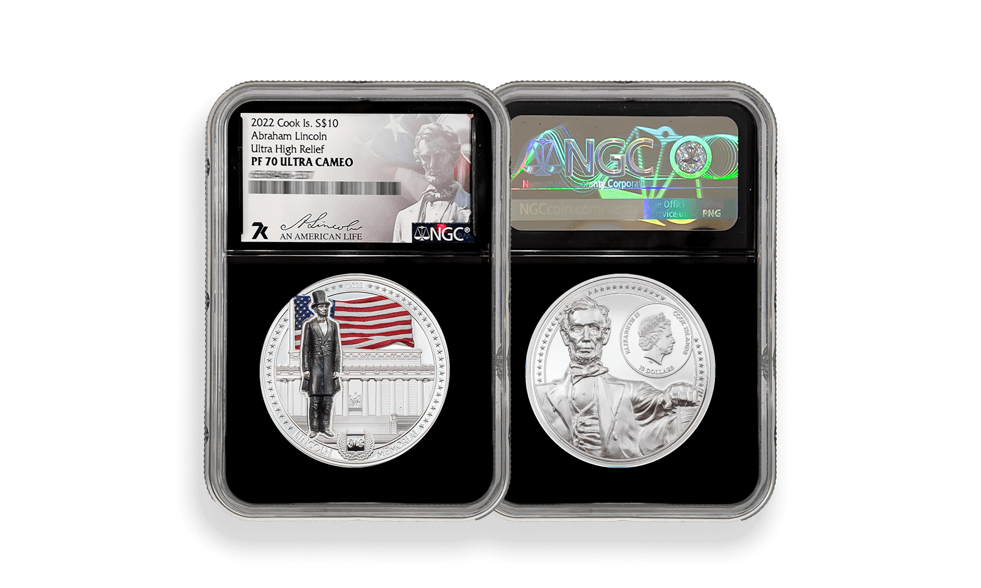 2022 An American Life Abraham Lincoln 2oz Silver Coin PF70