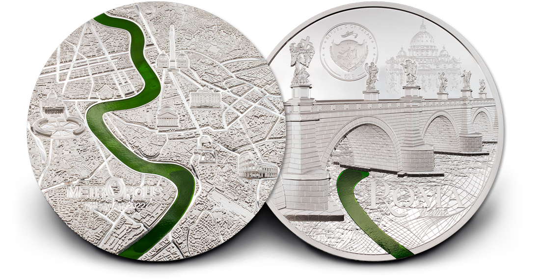 2022 Tiffany Art Metropolis Roma 1 Kilo Silver Coin BU