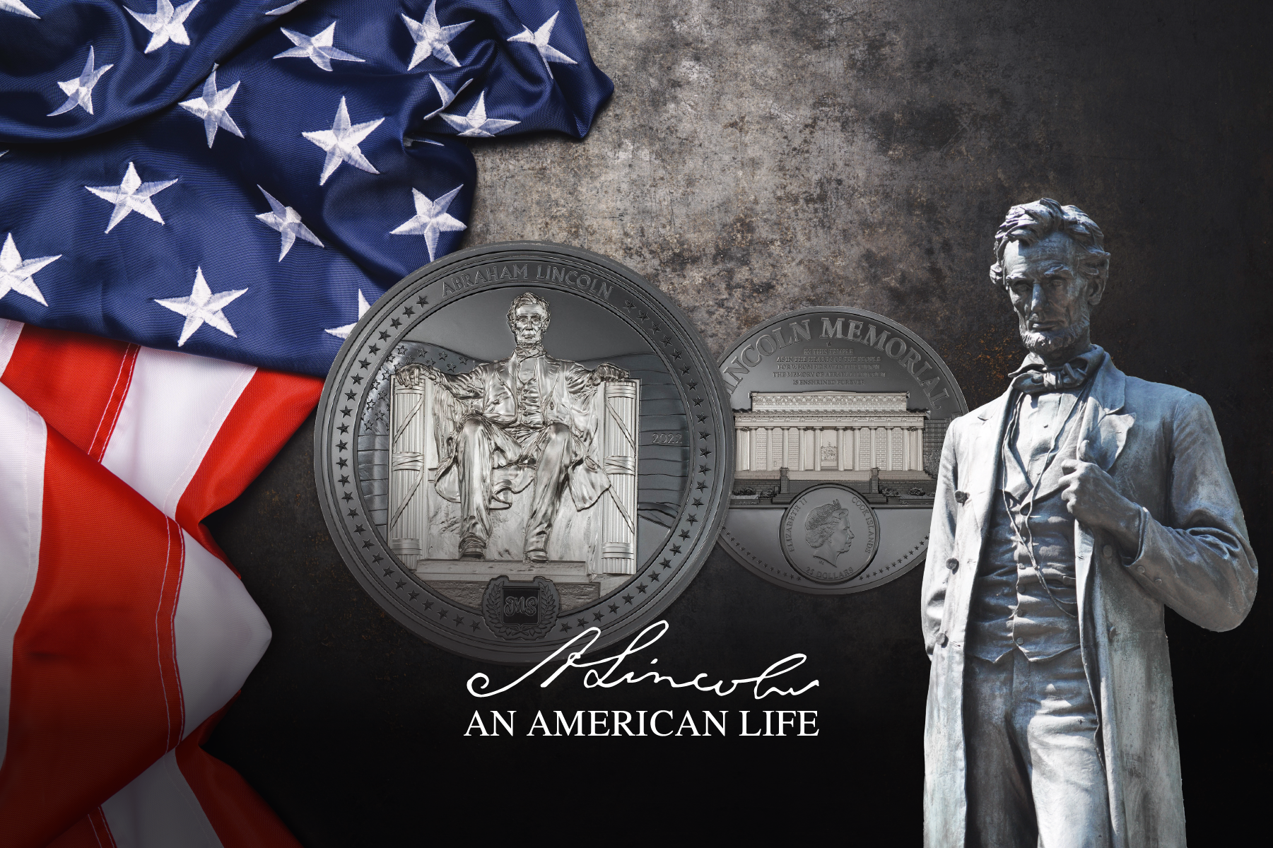 2022 An American Life Abraham Lincoln 5oz Silver Coin
