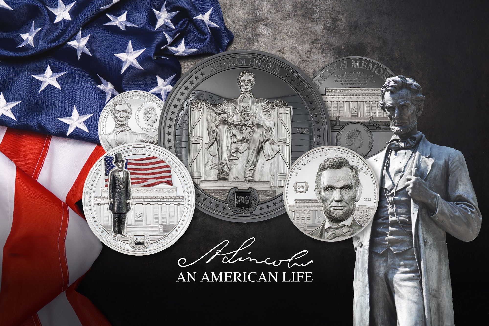2022 Abraham Lincoln Silver Coin Collection designed by Miles Standish