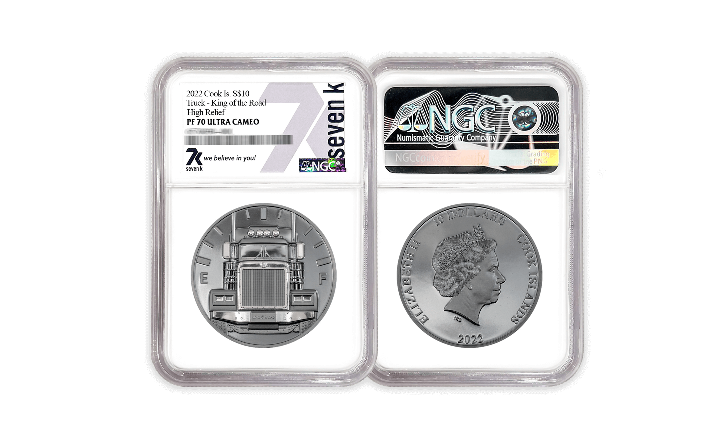 2022 The Journey Truck King of the Road 2oz Silver Coin PF70