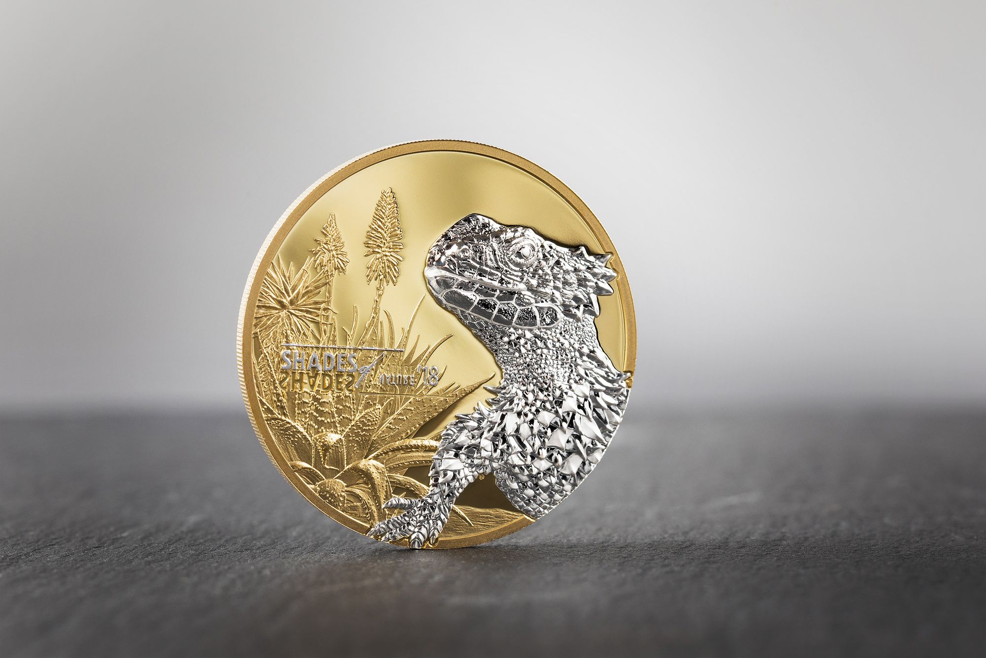 2018 Shades of Nature Girdled Lizard 25 gram Silver Coin