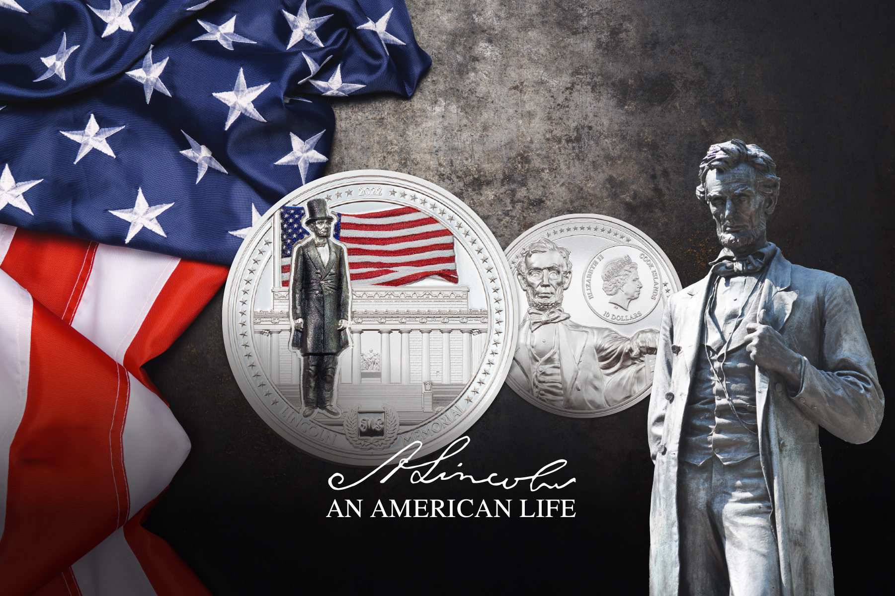 2022 An American Life Abraham Lincoln 2oz Silver Coin