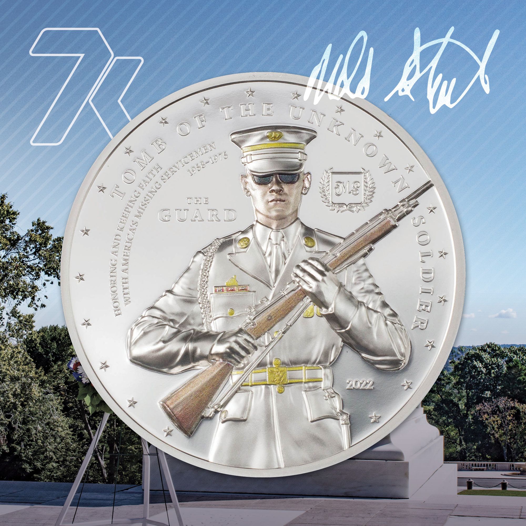2022 Tomb of the Unknown Soldier 2oz Silver Coin