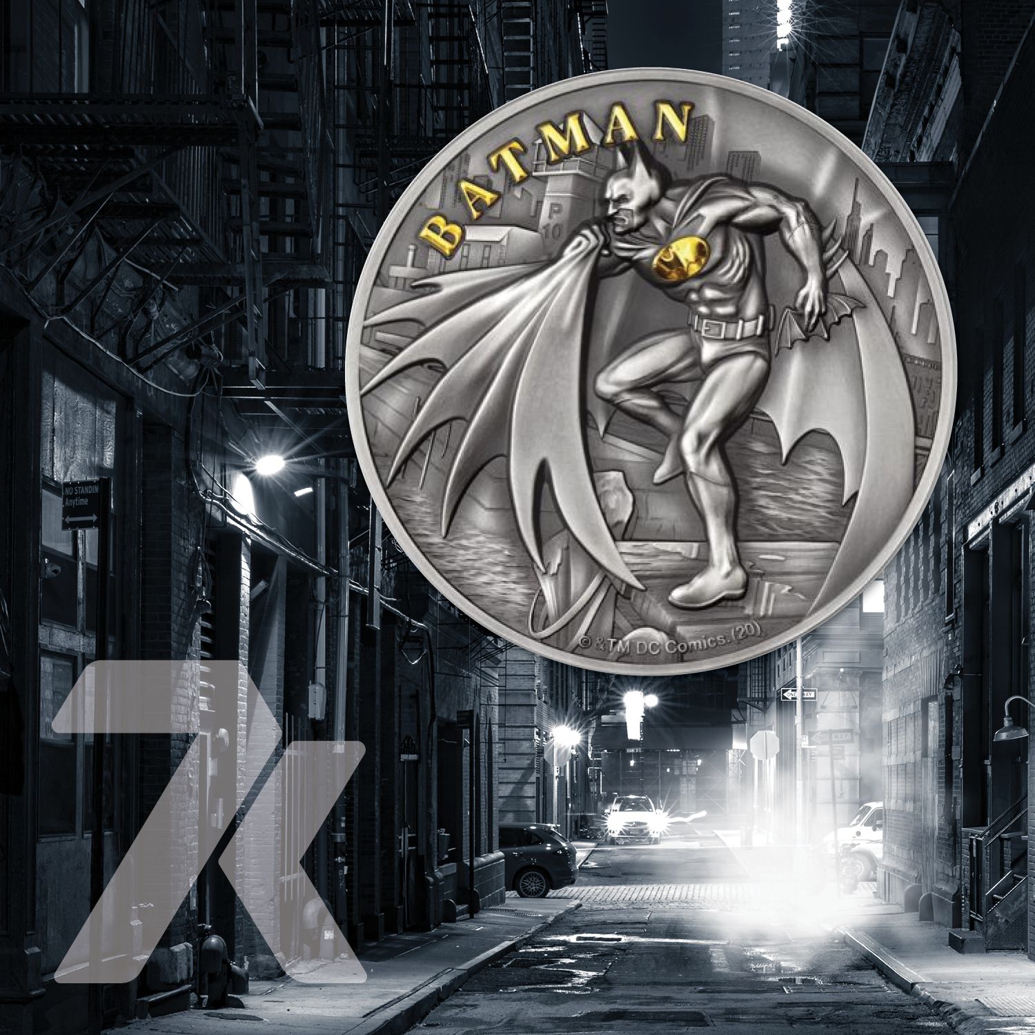 2021 DC Comics Batman 2 oz Silver Coin