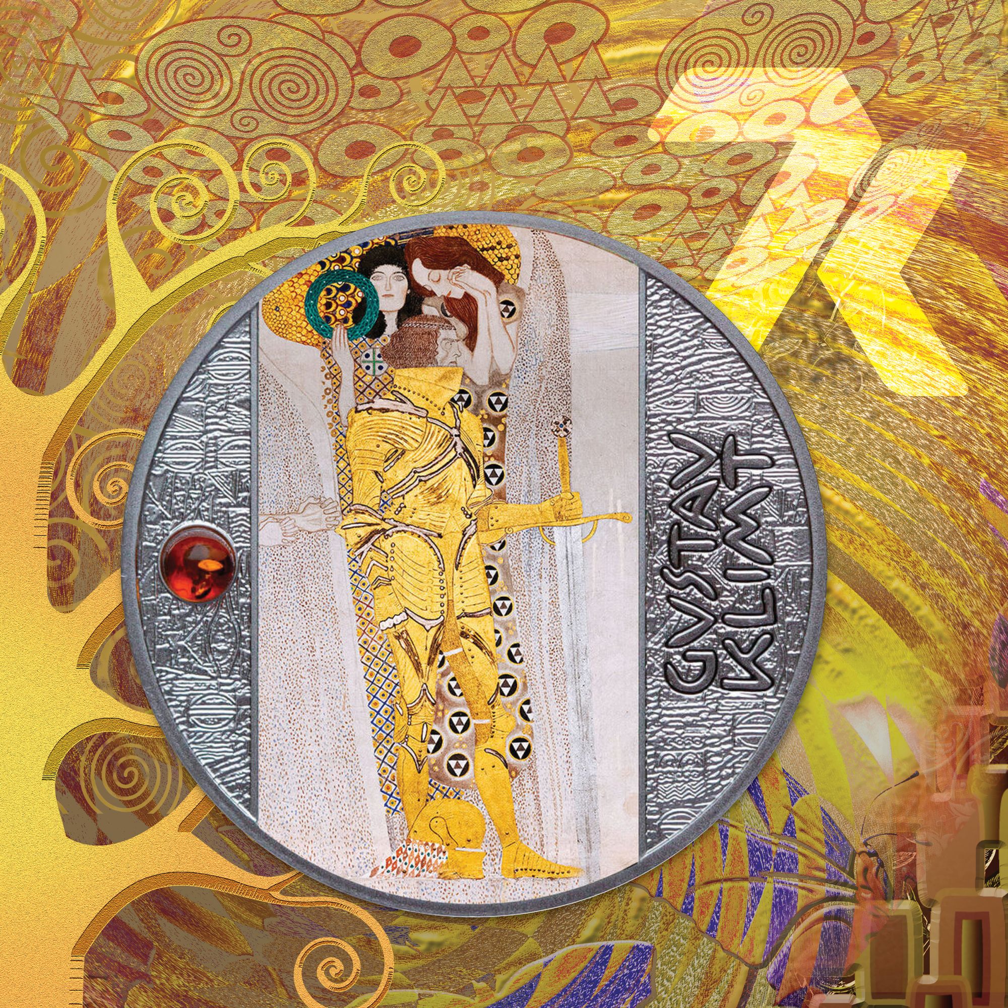 2022 Gustav Klimt Knight 17 gram Silver Coin