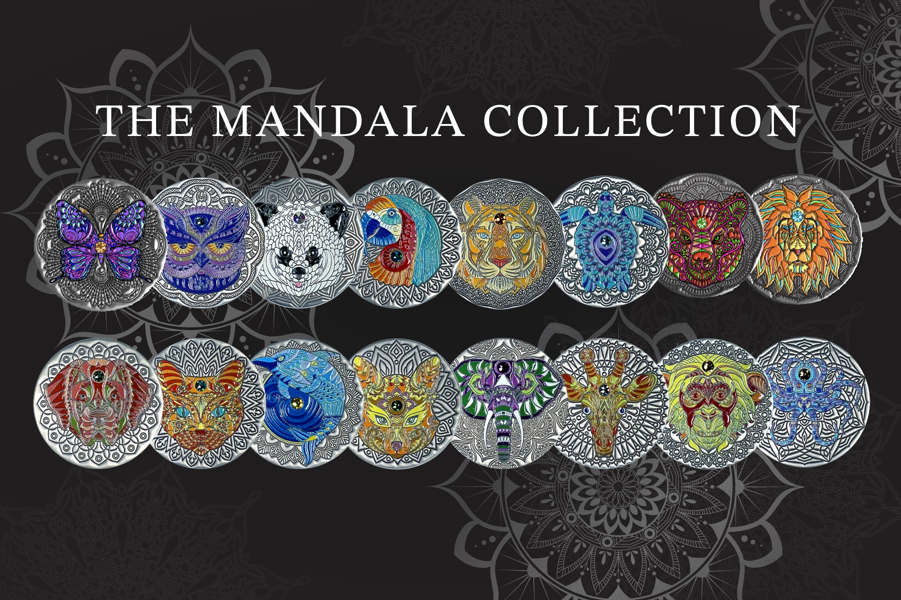 Mandala Animals Coin Collection