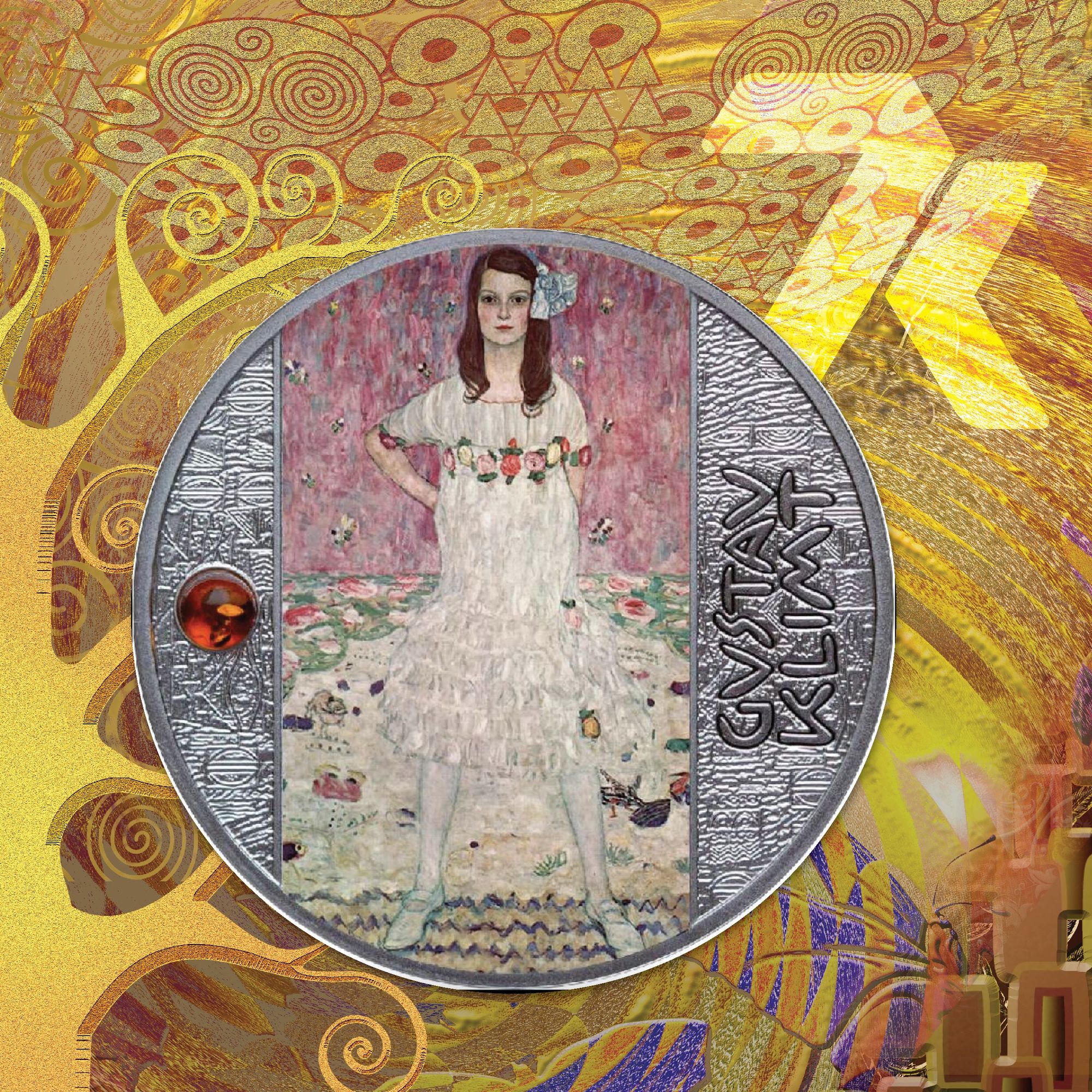 Gustav Klimt Portrait Of Mada Primavesi 17 gram Silver Coin PF70 2022