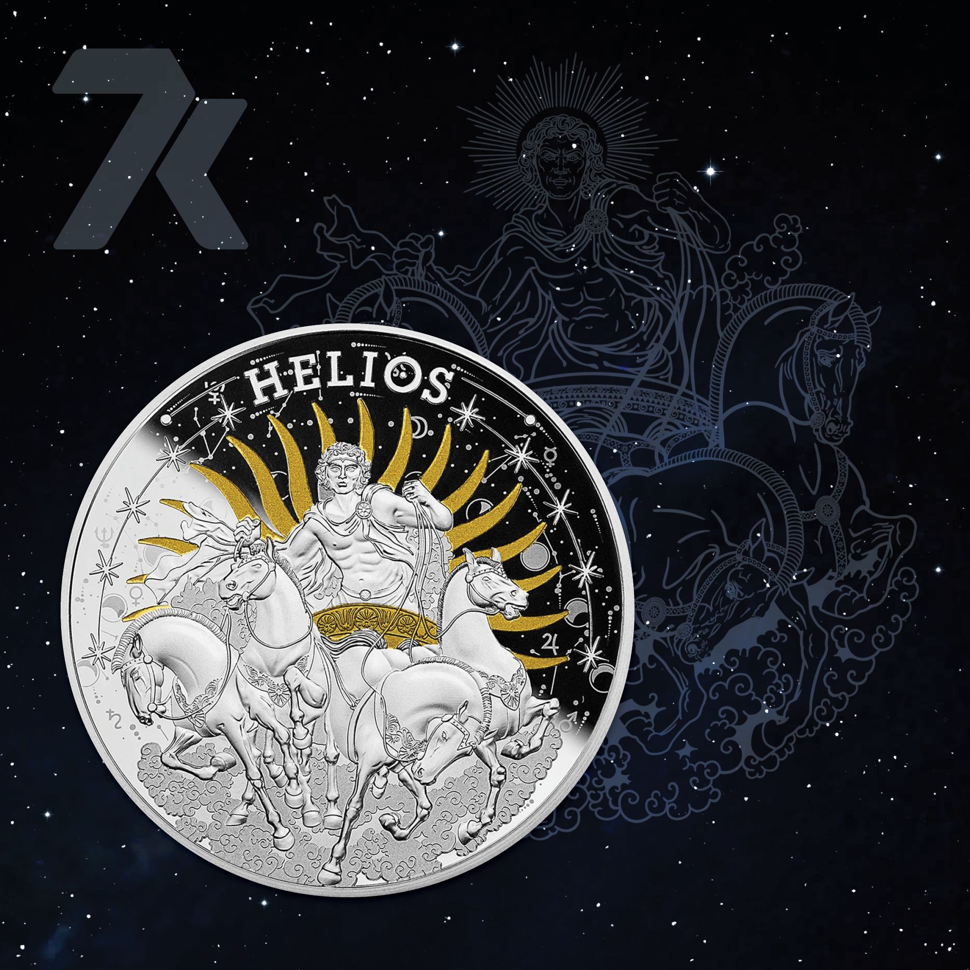 2022 Helios 1 oz Silver Coin