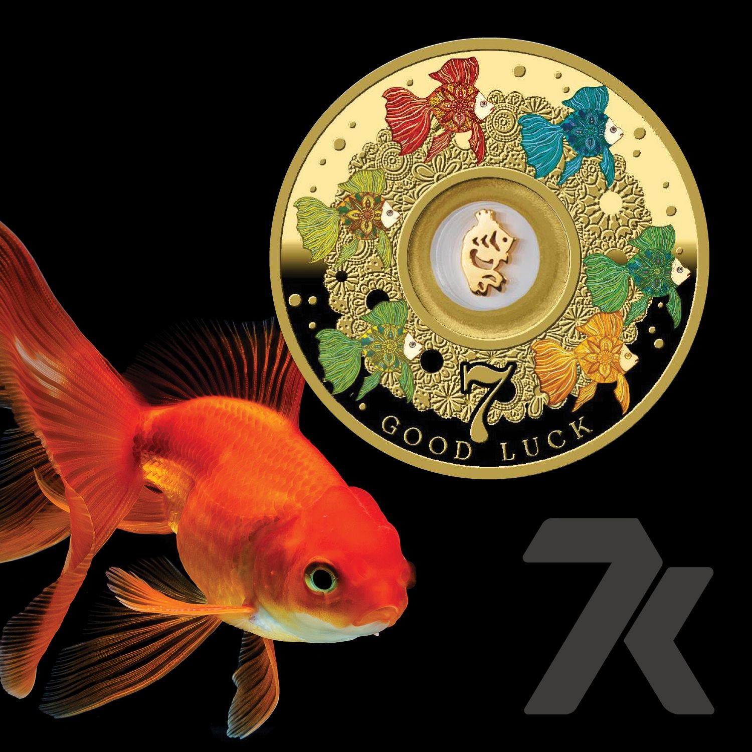 2022 Good Luck Goldfish 14 gram Silver Coin