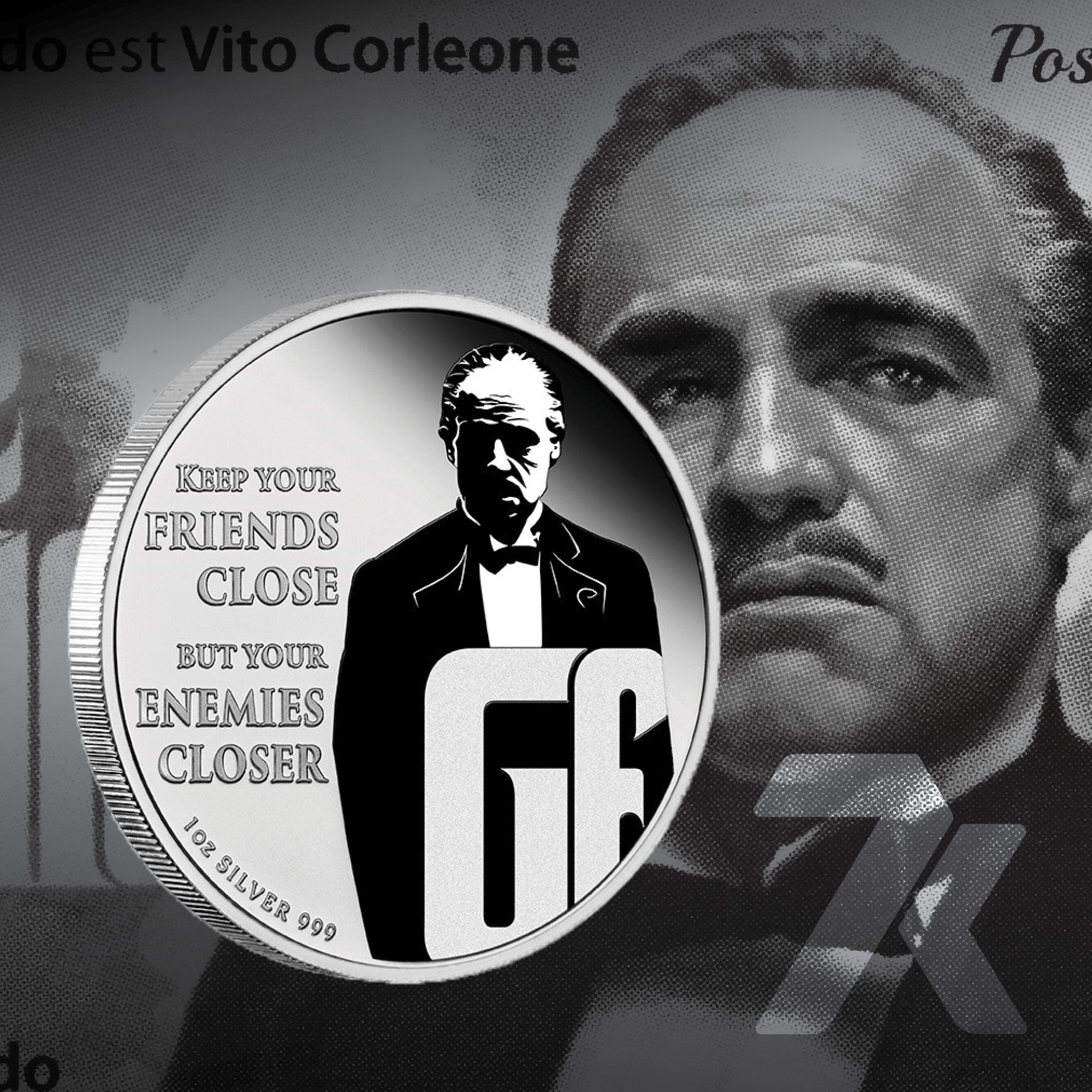 2022 The Godfather 50th Anniversary 1oz Silver Coin