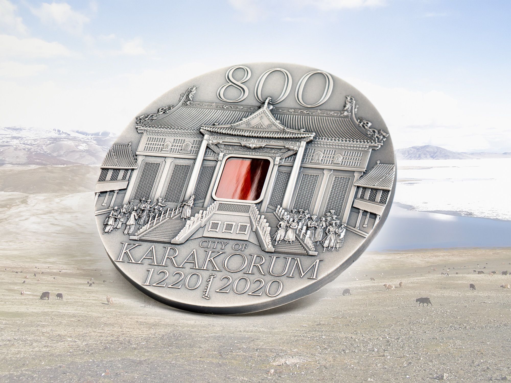 2020 Karakorum 800th Anniversary 2 oz Silver Coin