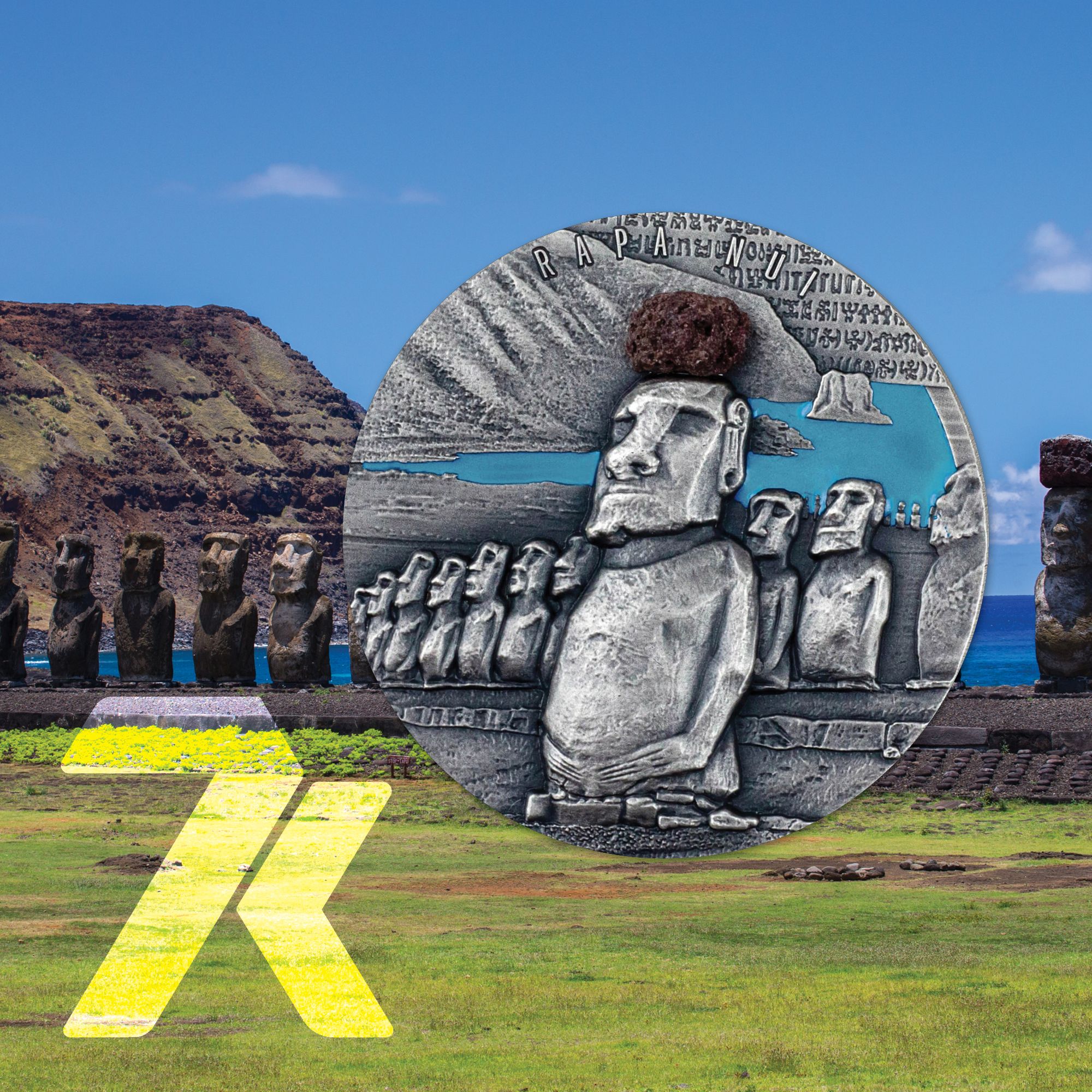 2020 Easter Island Rapa Nui 2 oz Silver Coin