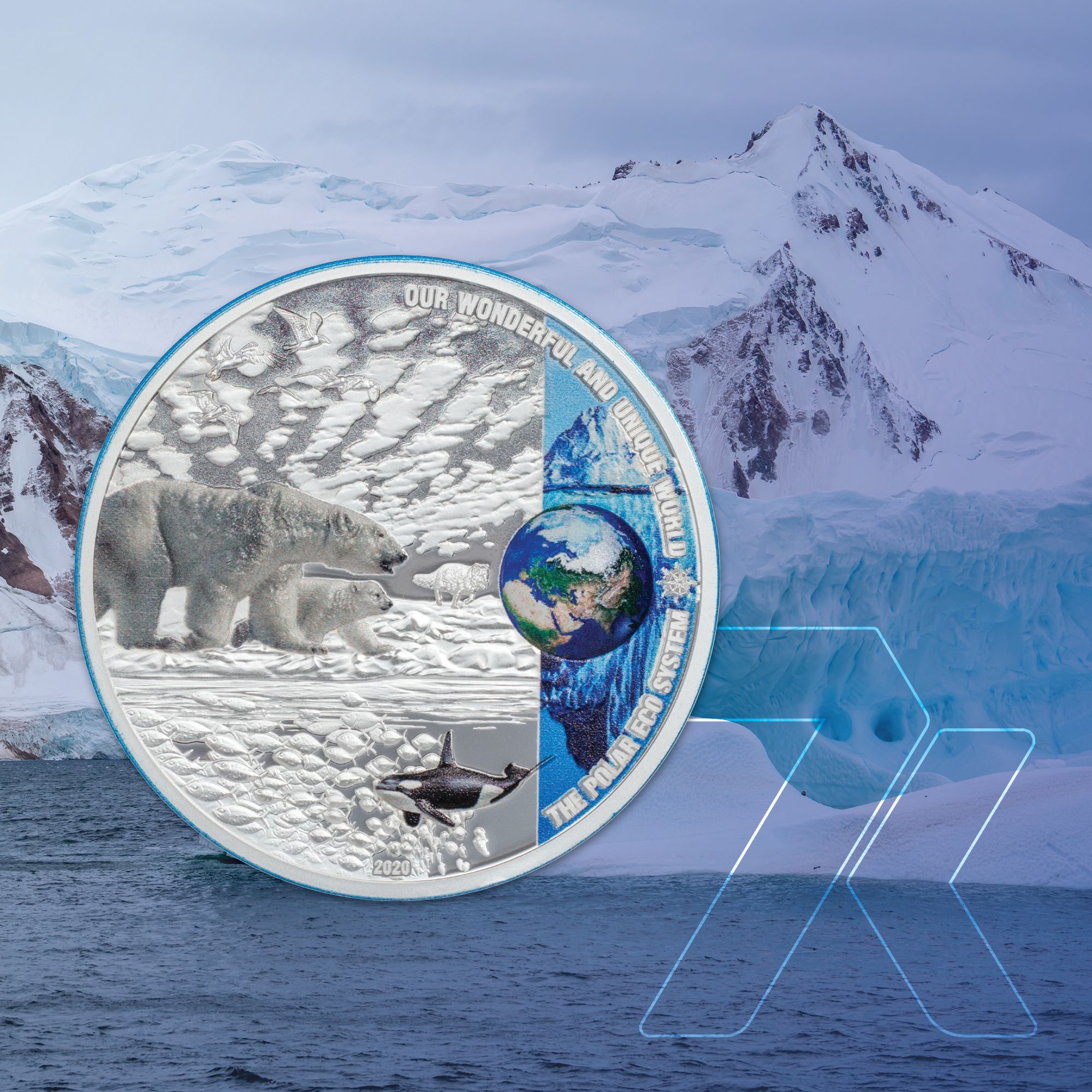 2020 Our Wonderful & Unique World Polar Ecosystem 2 oz Silver Coin
