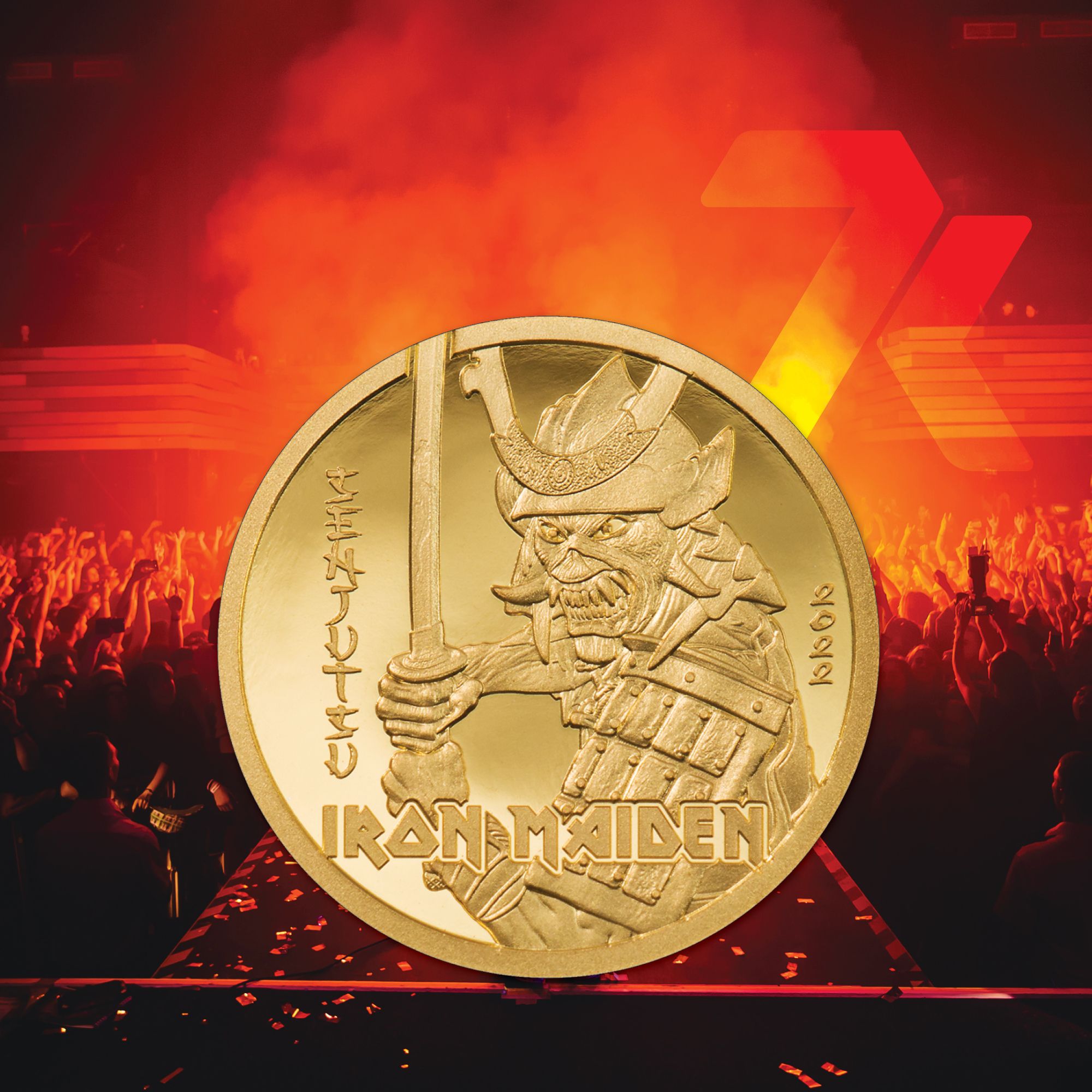 2022 Iron Maiden Senjutsu 1/2 gram Gold Coin