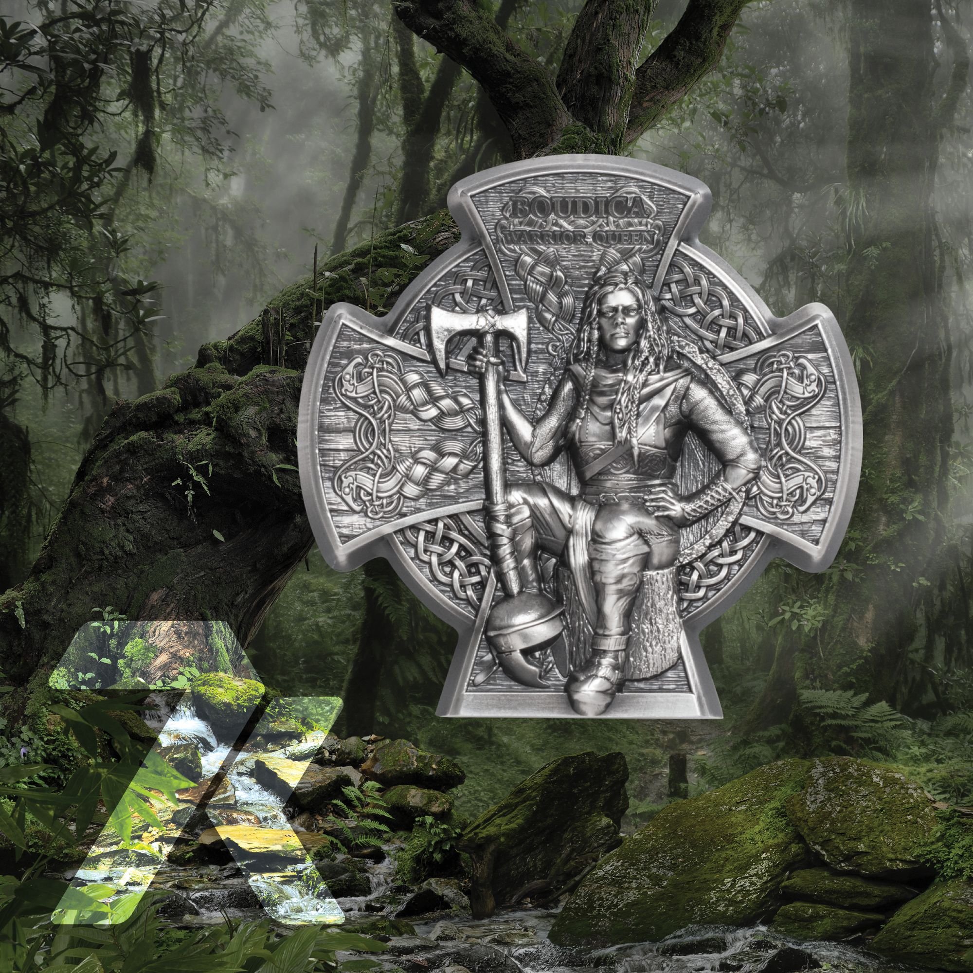 2020 Warriors Boudica Warrior Queen 3 oz Silver Coin 