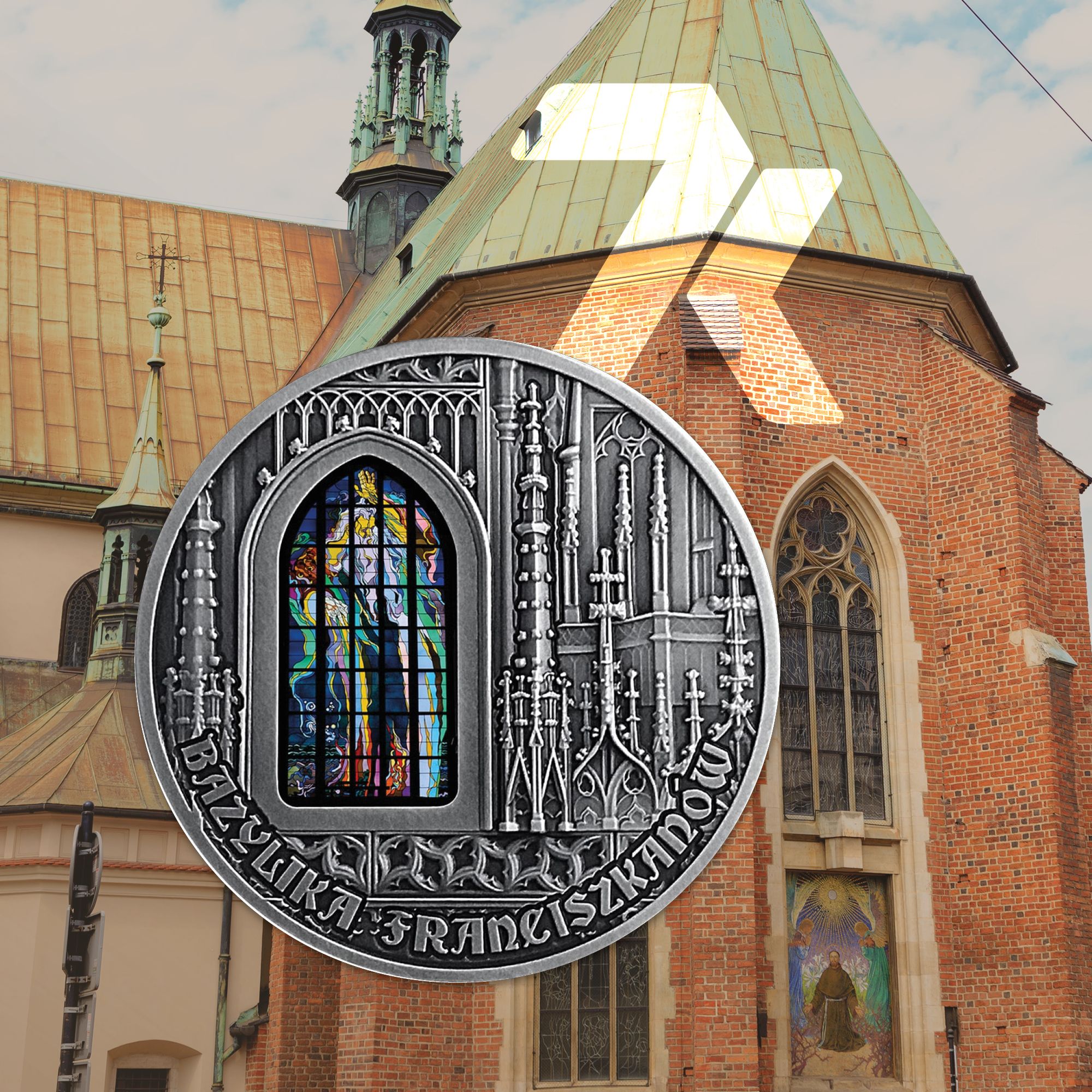 2019 Basilica of St. Francis of Assisi in Krakow 2 oz Silver Coin