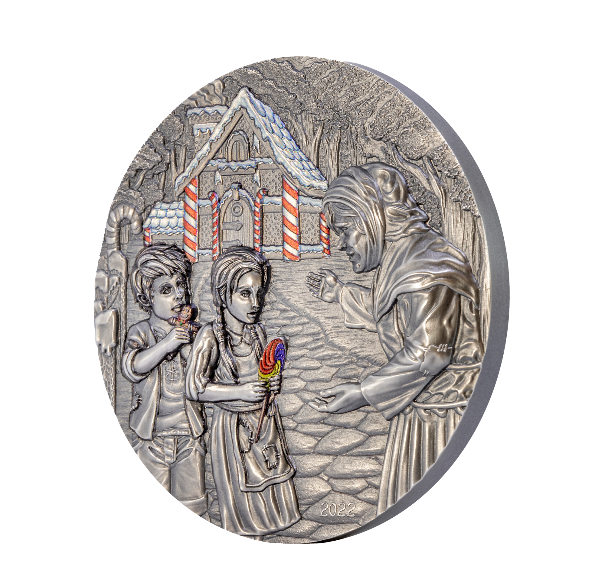 2022 Fairy Tales & Fables Hansel & Gretel 3 oz Silver Coin