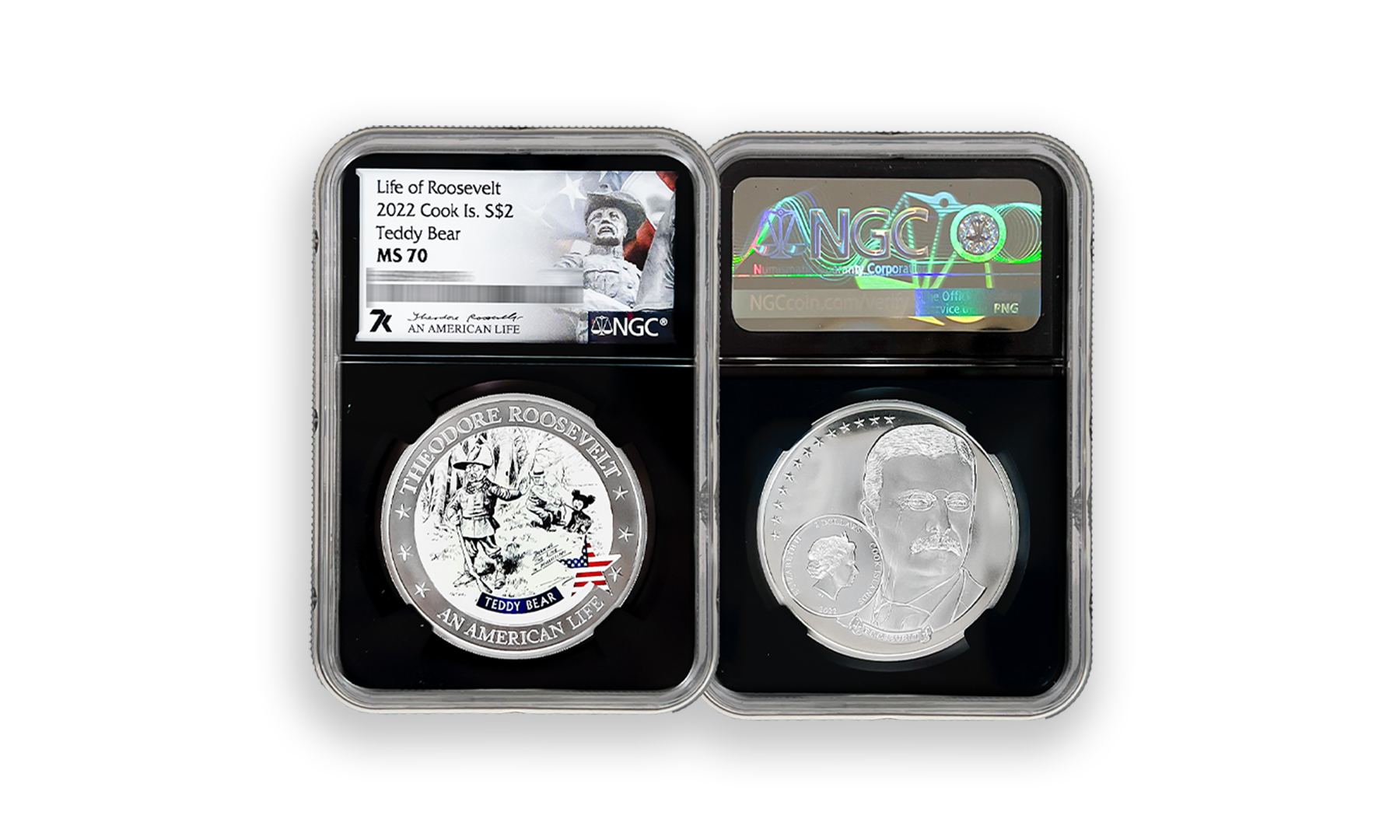 2022 Life of Roosevelt Teddy Bear 1/2 oz Silver Coin PF70