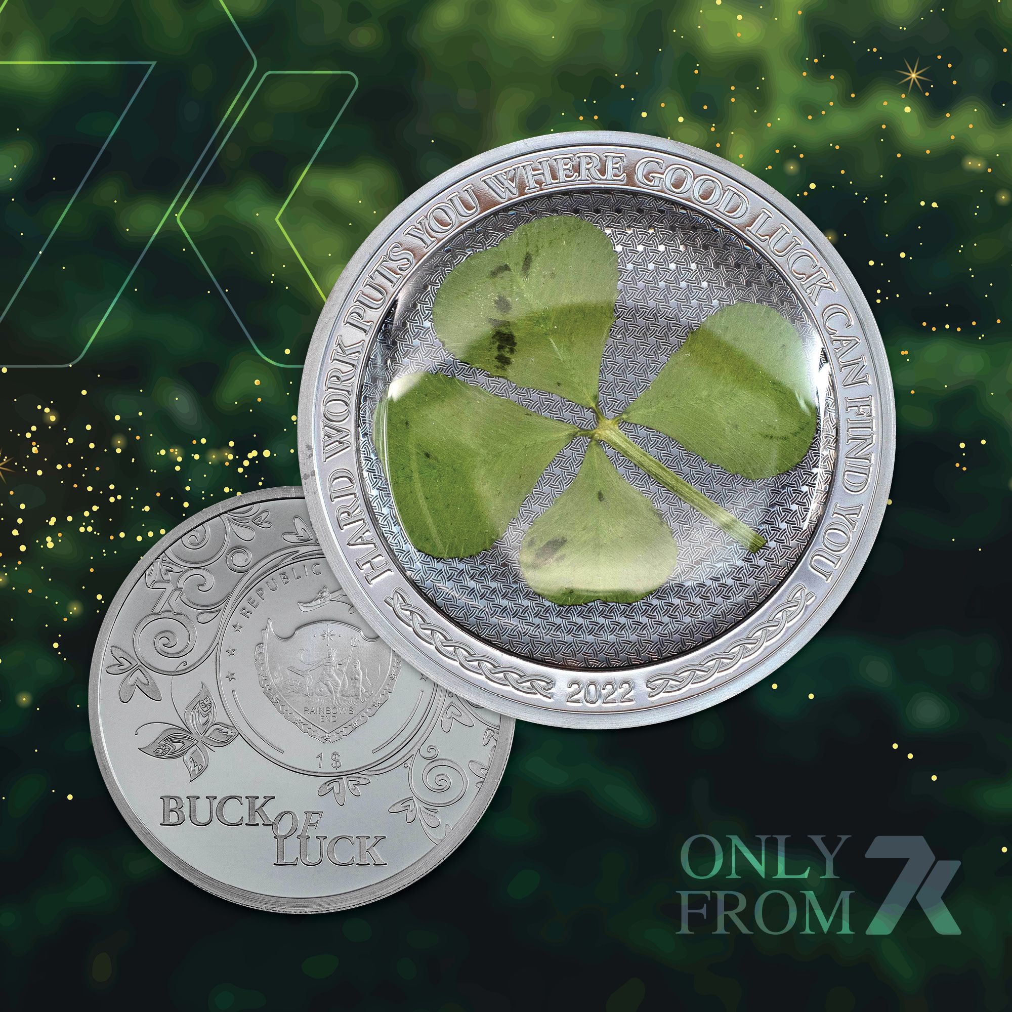 2022 Lucky Buck 1/2 oz Silver Coin