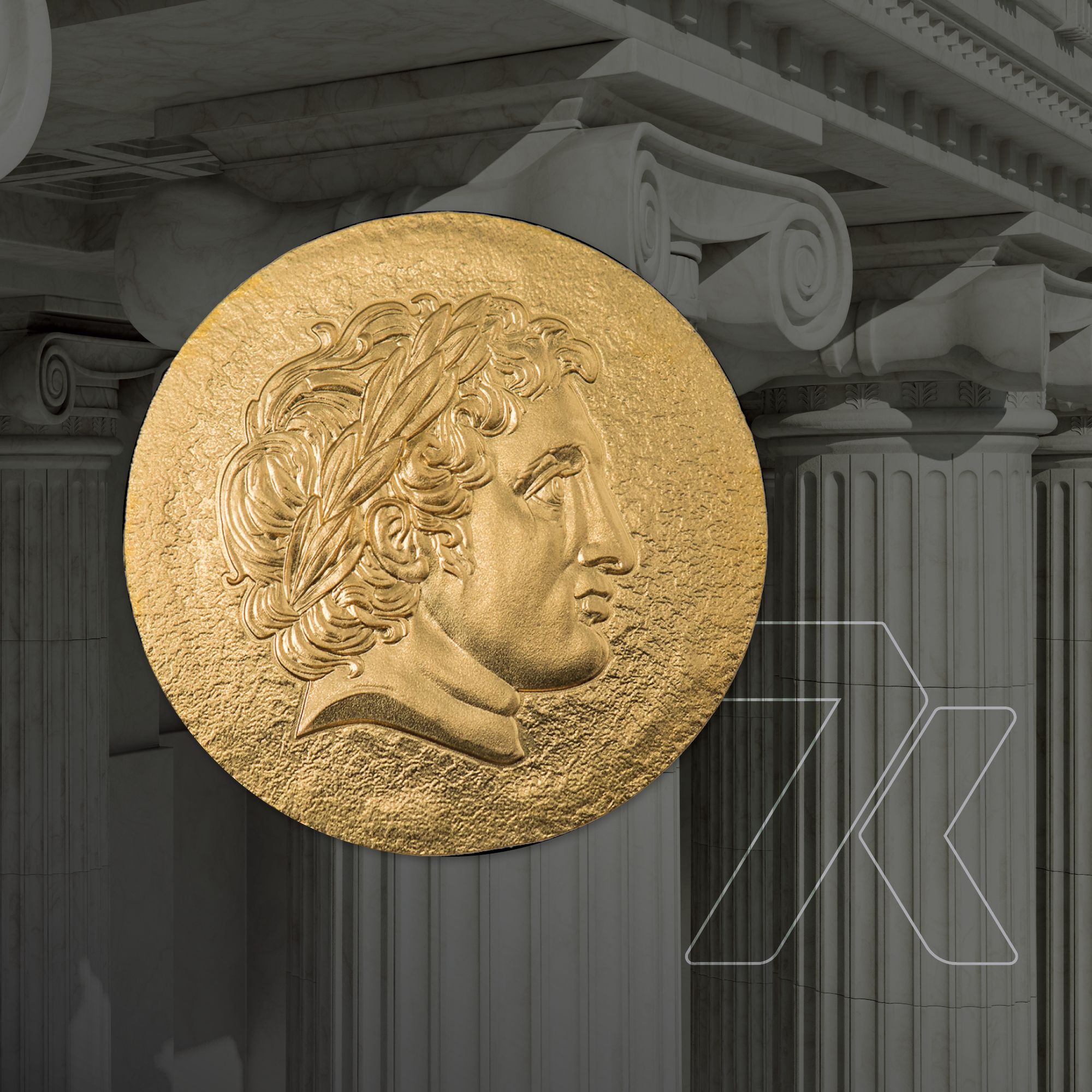 2022 Ancient Greece Philip II of Macedon 1/2 Gram Gold Coin