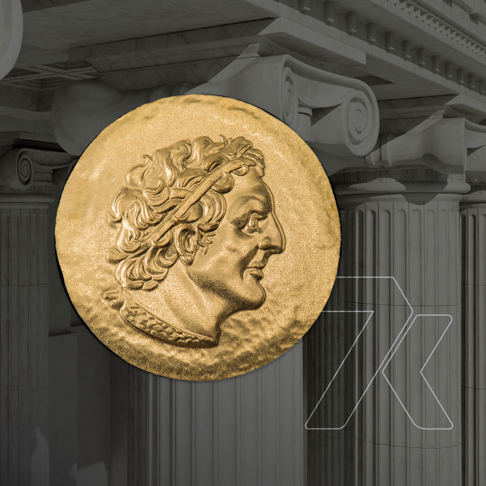 2022 Ancient Greece Ptolemaios 1/2 gram Gold Coin