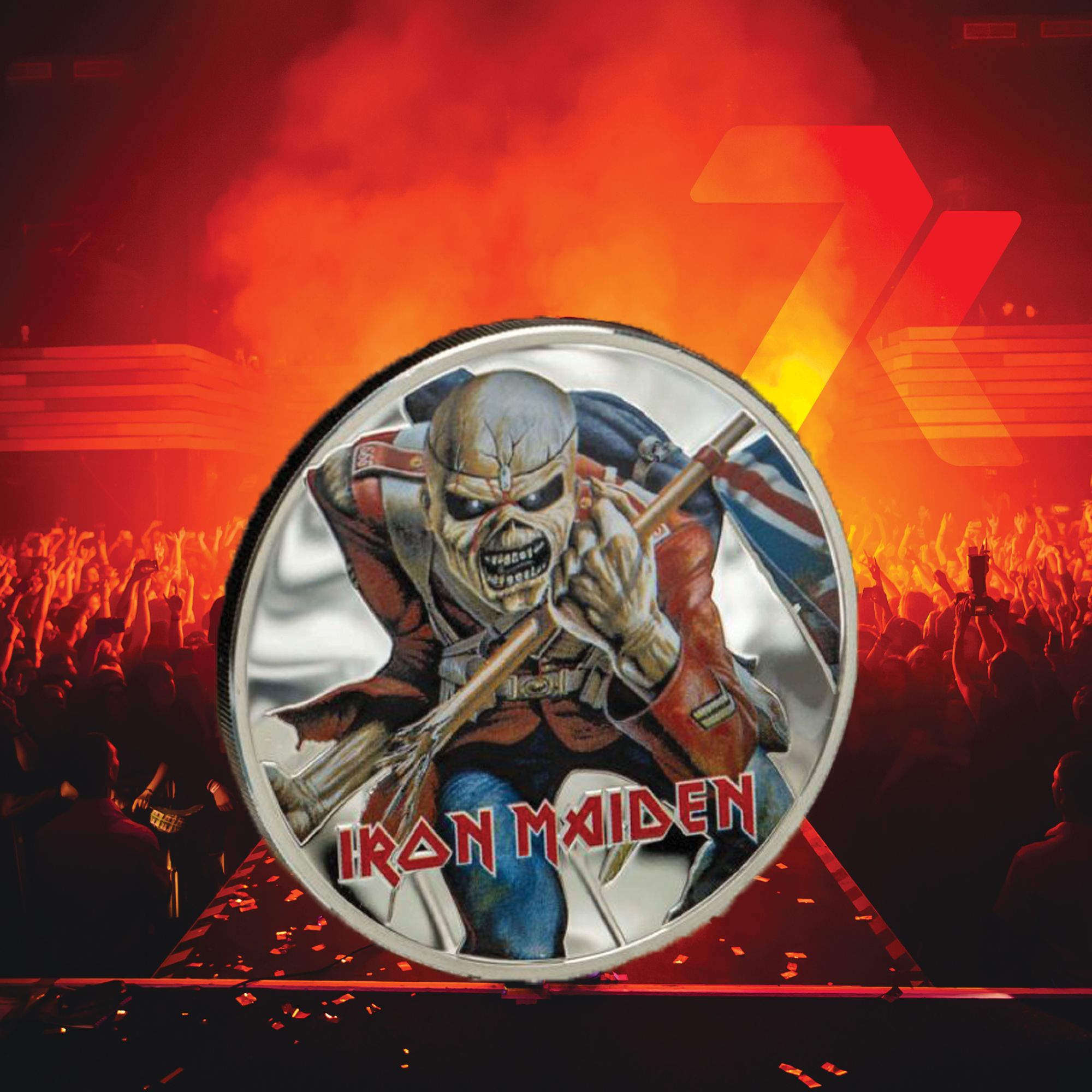 2023 Iron Maiden Eddie The Trooper 1 oz Silver Coin