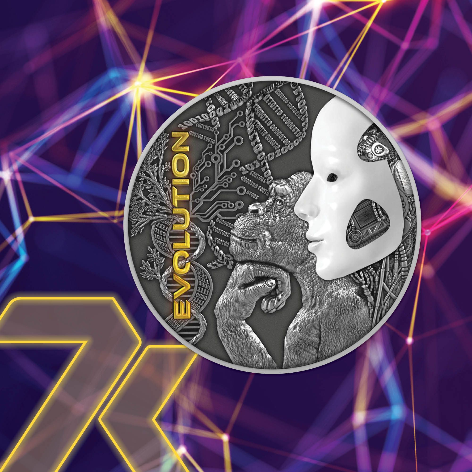 2022 Evolution 2 oz Silver Coin