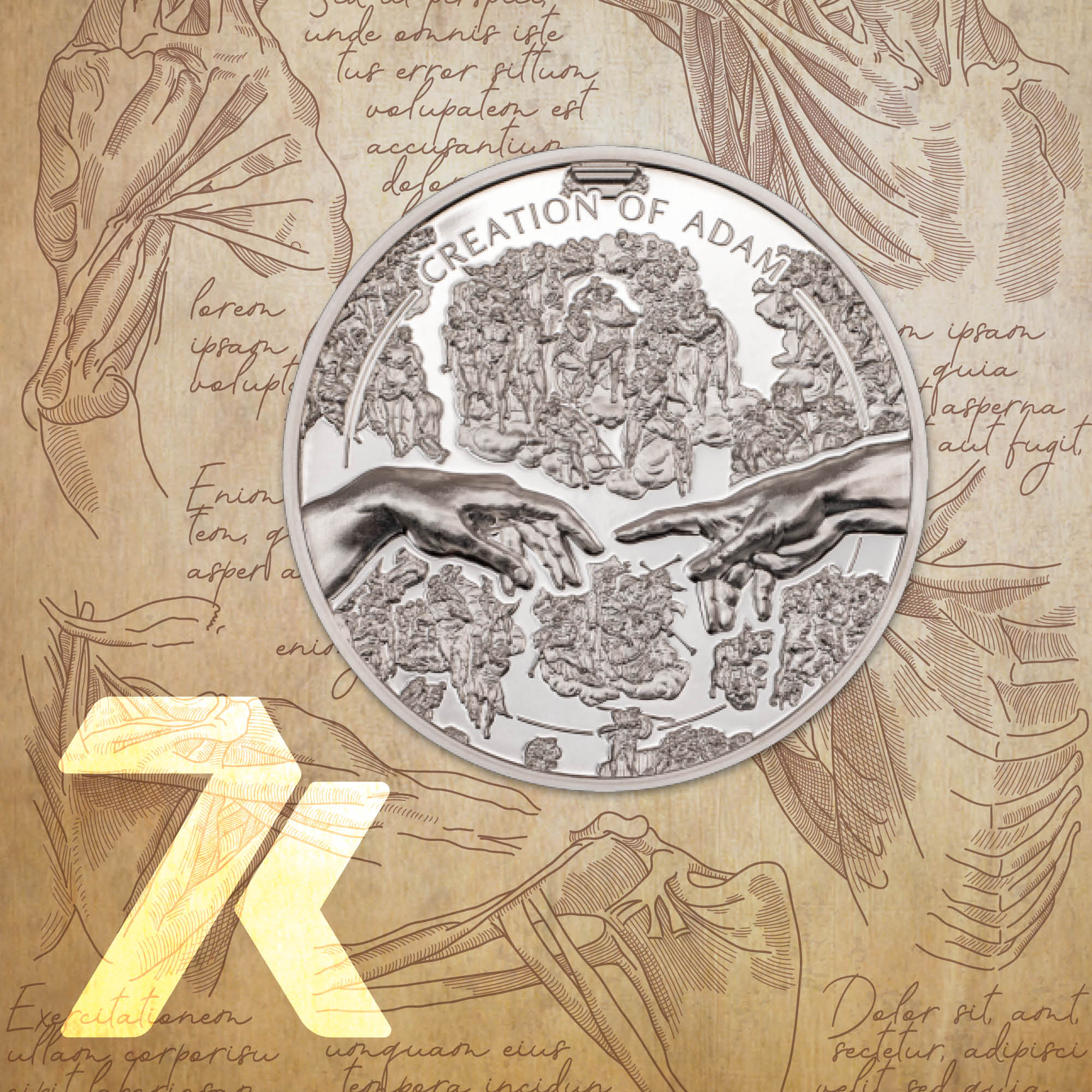 2023 X-Ray Creation of Adam 1 oz Silver Coin