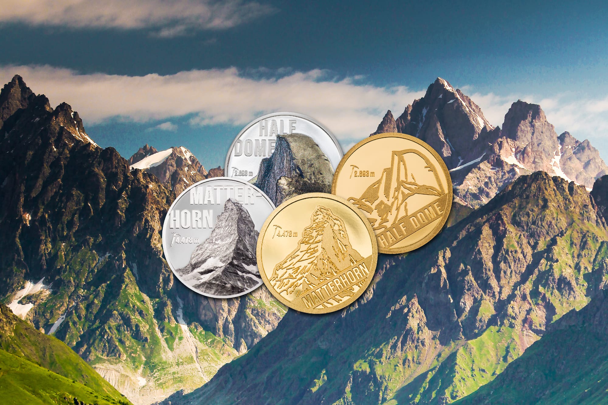 mountains silver coin collection