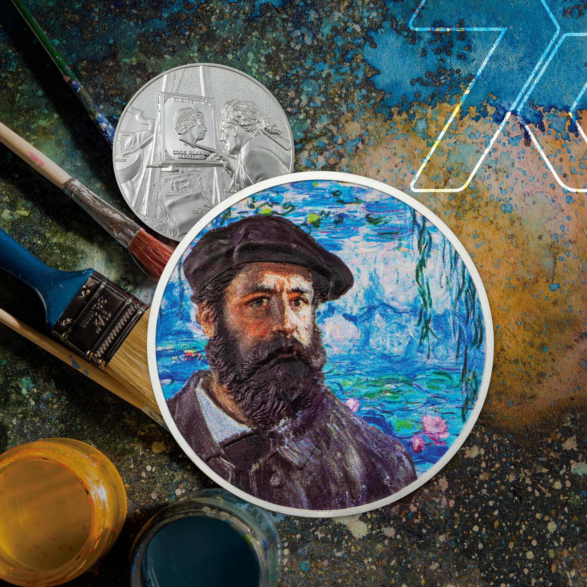 2023 Masters of Art Claude Monet 2 oz Silver Coin